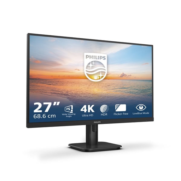 Philips 27E1N1800A/00 datorskärm 68,6 cm (27 tum) 3840 x 2160 pixlar 4K Ultra HD LED Svart