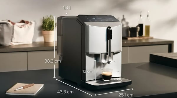 Siemens TF303E01 EQ300 espressomaskin (silver; 1300W)