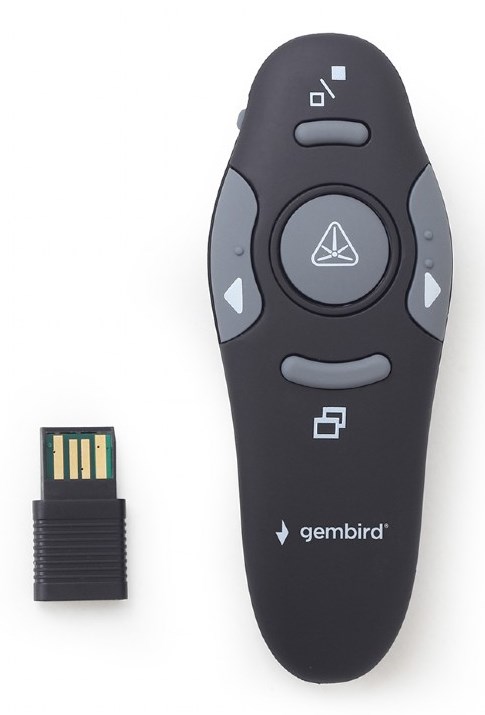 Gembird WP-L-11 kaukosäädin IR langaton projektionäyttö Paina painikkeita