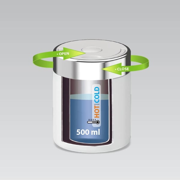 Lounastermos 500 ml MR-1649-50-WHITE MAESTRO