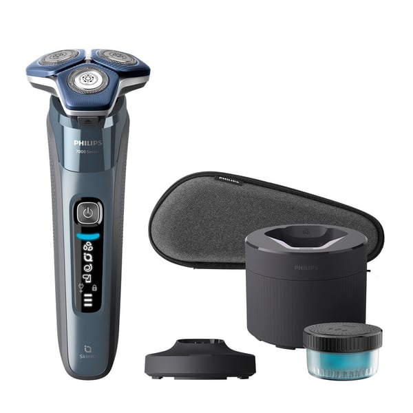 Philips SHAVER Series 7000 S7882/55 Sähköparranajokone märkä- ja kuiva-ajoon. Puhdistus alta ja pussi.