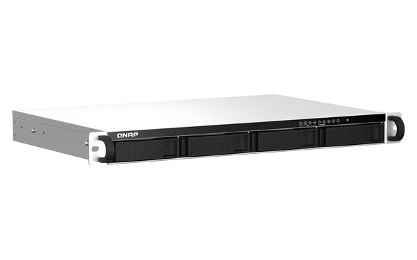 QNAP TS-464eU NAS-rack (1U) Intel® Celeron® N5095 8 GB DDR4 QNAP Turbo-system Sort