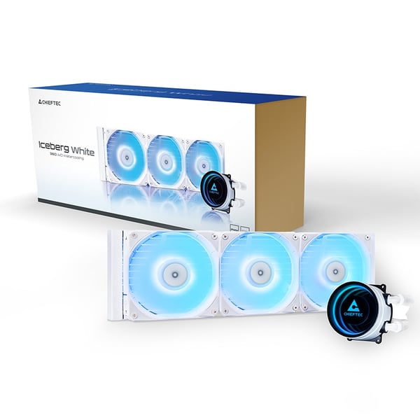 Chieftec CLC-360-RGB-W computerkølesystem Computerkabinet Alt-i-en væskekøler 12 cm Hvid