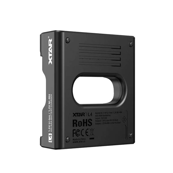 Akkulaturi R03 / AAA. R6 / AA Li-ion 1.5V / NiMH - 4 paikkaa