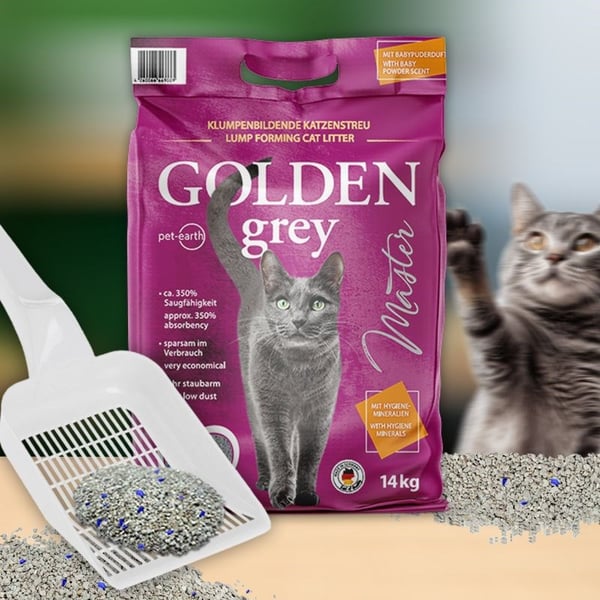 Golden Grey Master bentoniittikissanhiekka 7 kg