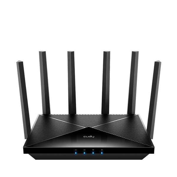 Cudy WR11000 trådløs router 2.5 Gigabit Ethernet Tri-band (2.4 GHz / 5 GHz / 6 GHz) Sort