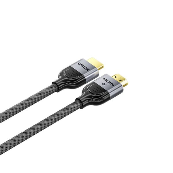 UNITEK HDMI-KAAPELI 2.1 LUX PUNOTTU NAILON. 2M