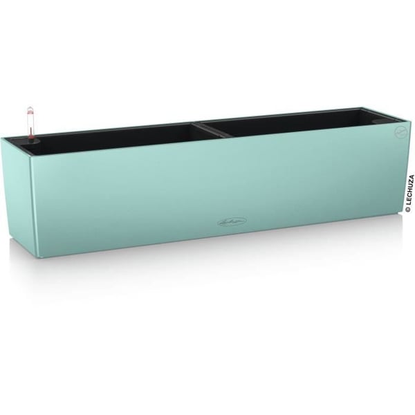 LECHUZA Jardiniere - Balconera farve 80 - 79 x 19 x 19 cm - Komplet sæt - Pastelgrøn - 12 L