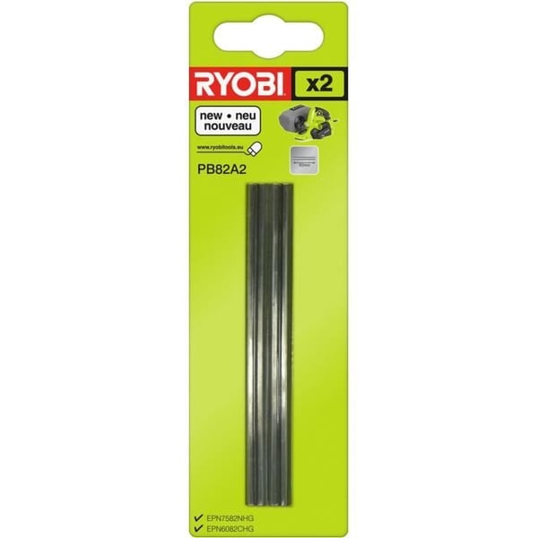RYOBI - Sæt med 2 engangsstrygejern (karbid) bredde 82 mm - PB82A2