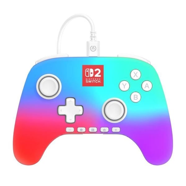 Gamepad - Nintendo Switch 2 - Lumectra - Kablet - Hvid - Strømforsyning A