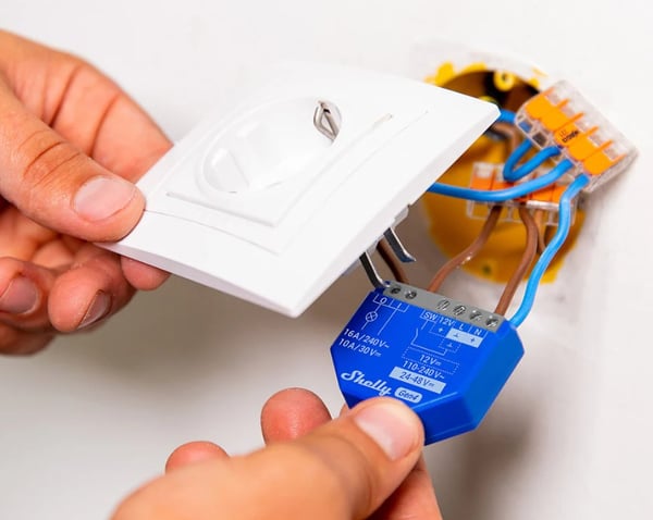 Shelly 1 Gen4 Enkeltkanals WiFi-sender 2-pak