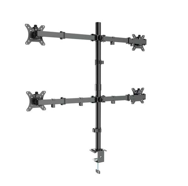 Gembird MA-D4-01 Justerbar bordmonteringsarm til 4 skærme (dreje, vippe, dreje). 13"-32". op til 10 kg pr. skærm