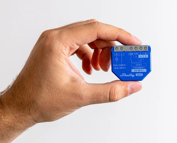 Shelly 1 Gen4 Enkeltkanals WiFi-sender 2-pak