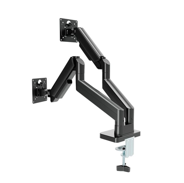 Gembird MA-DA2-06 Bordsmonterad justerbar dubbel monitorarm 17"-32". svart