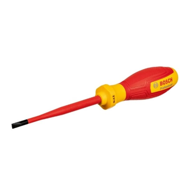 Bosch Professional VDE flad skruetrækker 4,5x100 (certificeret op til 1000 V. isoleret med termoplastisk elastomer (TPE))