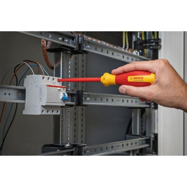 VDE-skruvmejsel - BOSCH - PH1x100 - Isolerad upp till 1000 V - Termoplastisk elastomer - Ergonomisk