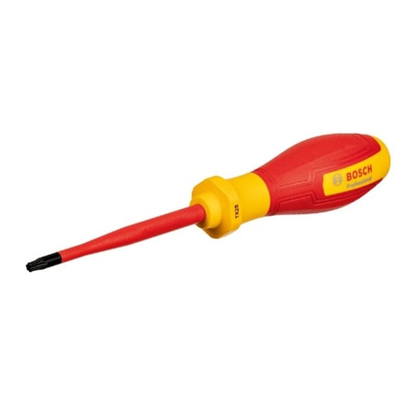 VDE-skruvmejsel - BOSCH - TX25x100 - Isolerad upp till 1000 V - Termoplastisk elastomer - Halkfri