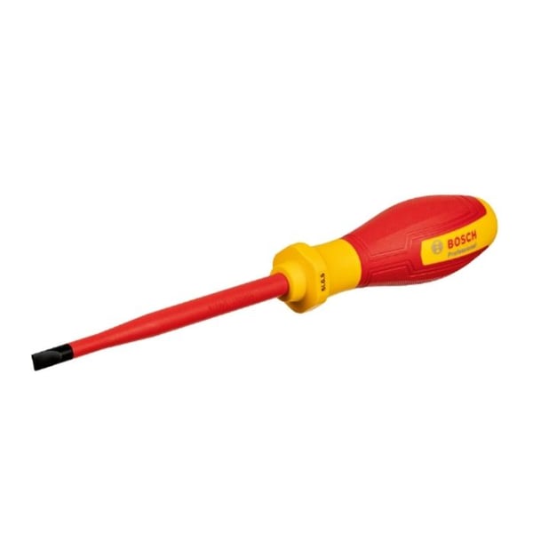 Bosch Professional VDE platt skruvmejsel 6,5x125 (certifierad upp till 1000 V. isolerad med termoplastisk elastomer (TPE))