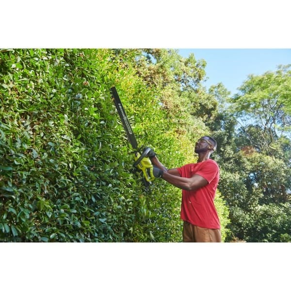 Hækkeklipper - RYOBI - 36 V - 60 cm klinger - 26 mm afstand - Savfunktion - 1 litiumbatteri + 36V 2,0 Ah og 1 oplader 1,7 A