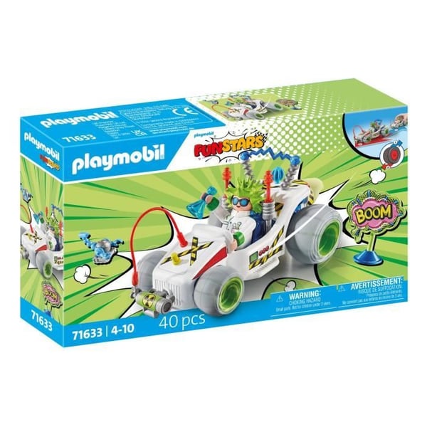 PLAYMOBIL 71633 Forsker og Gokart. Funstars. 40 dele. Fra 4 år