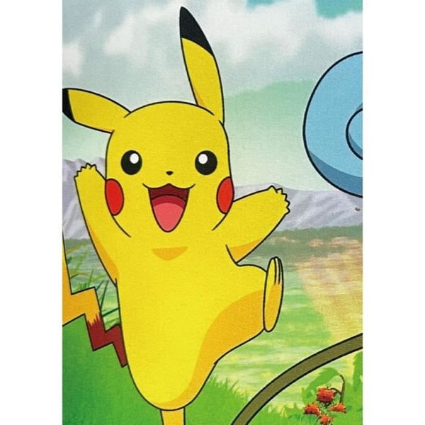 Kaksipuolinen tyyny - Neliönmuotoinen - POKEMON - Pikachu ja Starter 1G II - Mikrokuitu - 40 x 40 cm