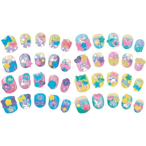 Manikyyrisettini - AQUABEADS - Yksisarvinen - 40 kynttä - Tarrat