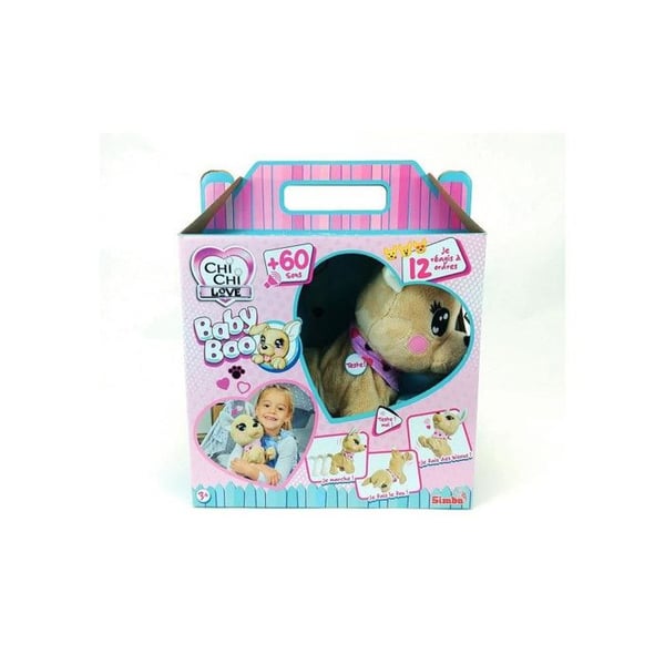 Simba - Interaktiivinen pehmolelu - Chi Chi Love Baby Boo - 30 cm - Interaktiivinen lelu - Ruskea ja pinkki - Unisex - 3+ vuotta