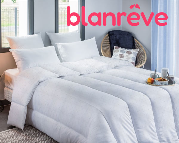 Dynebetræk - 240 x 220 cm - BLANREVE - Tempereret - 83 g/m² - Trykte mønstre