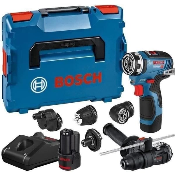 Bosch Professional GSR 12V-35 FC borrskruvdragare + 2 x 3,0 Ah 12V batterier + laddare GAL 12V-40 - Vridmoment 35Nm - 06019H3008 Bosch Professional GSR 12V-35 FC borrskruvdragare + 2 x 3,0 Ah 12V batterier + laddare GAL 12V-40 - Vridmoment 35Nm - 06019H3008