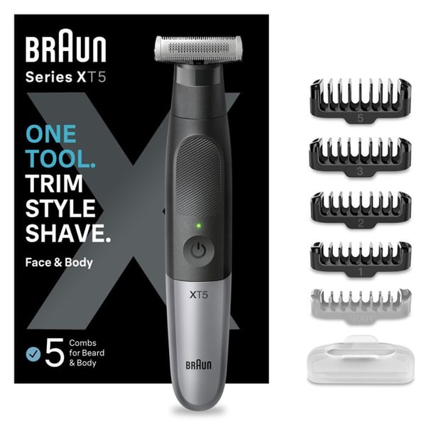 Braun - Series X XT5100 Skäggtrimmer - Med Kropps- och Ansiktsrakapparat