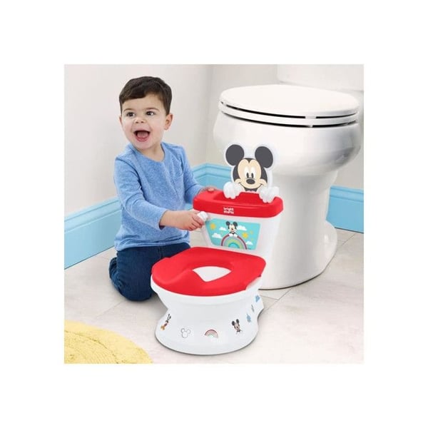DISNEY BABY - MICKEY - Mini-WC, jossa on wc-istuimen pienennys. 2 yhdessä. MySize. Helppo puhdistaa ja irrotettava potta.