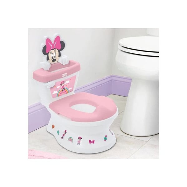 DISNEY BABY - MINNIE - Mini-WC, jossa on wc-istuimen pienentäjä. 2 yhdessä. MySize. Helppo puhdistaa ja irrotettava potta.