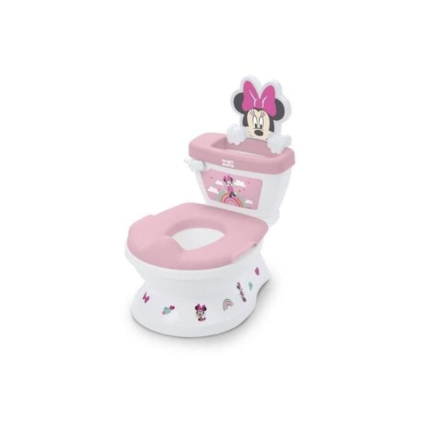 DISNEY BABY - MINNIE - Minitoalett med toalettsitsreducerare inkluderad. 2 i 1. MySize. Lätt att rengöra, avtagbar potta.