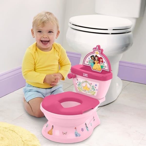 DISNEY BABY - PRINSESSAT - Mini-WC, jossa on wc-istuimen pienennys. 2 yhdessä. MySize. Irrotettava potta, helppo puhdistaa.