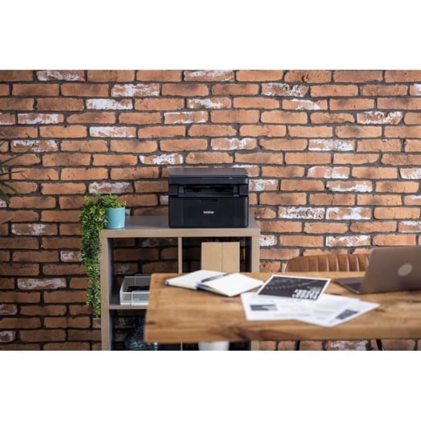 3-i-1 monokrom multifunktionsprinter - BROTHER - DCP-L1642W - Wi-Fi og Wi-Fi Direct - A4