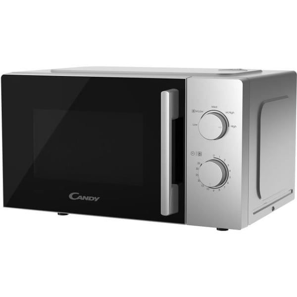CMW20SMSLI CANDY Idea Mono Mikrovågsugn - 20L - MO: 700W - Mekaniskt användargränssnitt - 5 effektnivåer - Silver