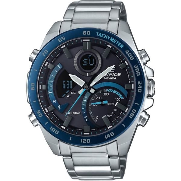 Rannekello - CASIO - ECB-900DB-1BER - 51,5 mm - Aurinkokenno - Bluetooth - Vedenpitävä 10 baaria