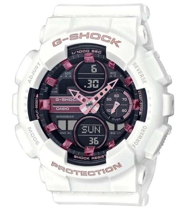 Casio G-Shock Classic Dameur Hvid - CASIO - Quartz - Dobbelt Display - Voksen - Plastik - Rund