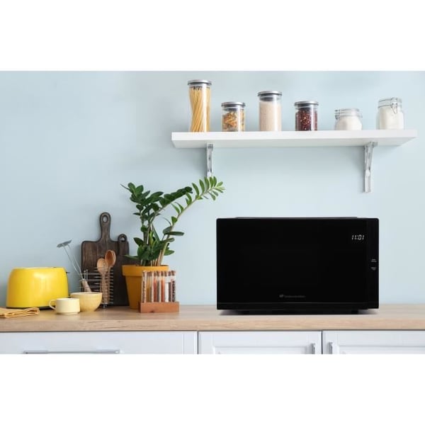 Mikrobølgeovn - CONTINENTAL EDISON - CEMO23B - Sort - 1280 W - L48 x H29,3 x D33,7 cm - 23 L