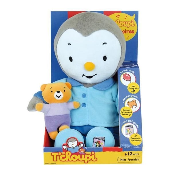 T'CHOUPI Plys Fortæl mig en historie - JEMINI - ? 30 cm - Blå - Barn - Blandet