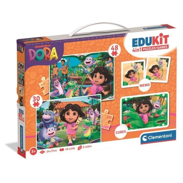 CLEMENTONI - Edukit 4 in 1 - Dora