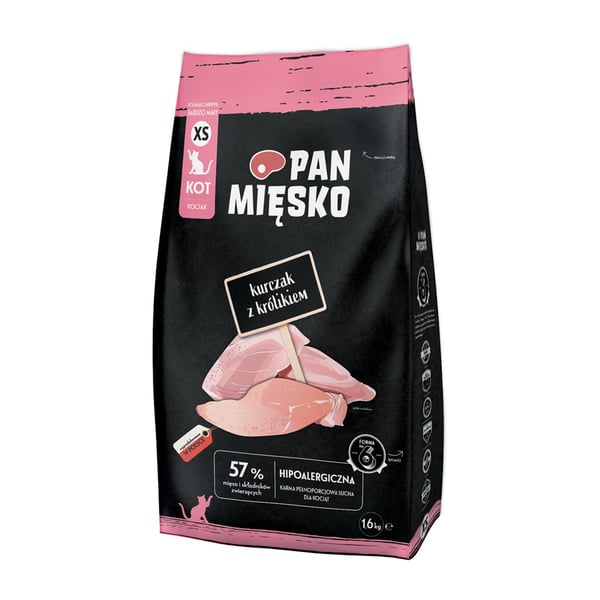Mr. Meat Kyckling med Kanin torrfoder för katter krispigt XS 1,6 kg