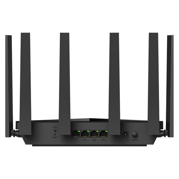Cudy WR11000 trådløs router 2.5 Gigabit Ethernet Tri-band (2.4 GHz / 5 GHz / 6 GHz) Sort