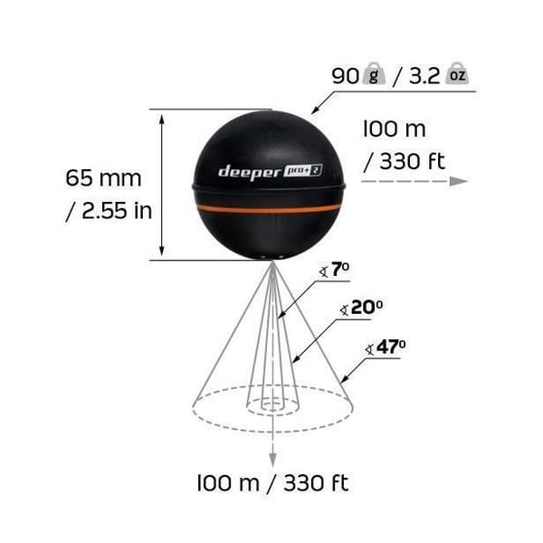 DEEPER Pro+ V2 - Bärbar fisksökare