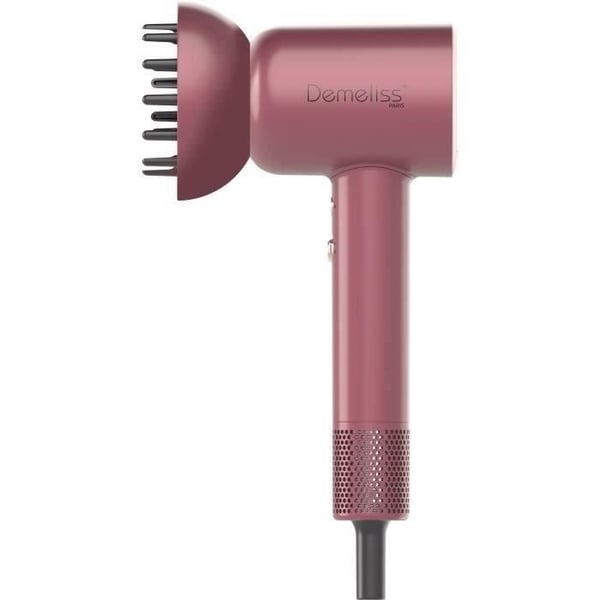 Hårtork - DEMELISS - ULTIMATE DRYER SET - Magnetisk diffusor - 1600 W - Körsbärsch?rie