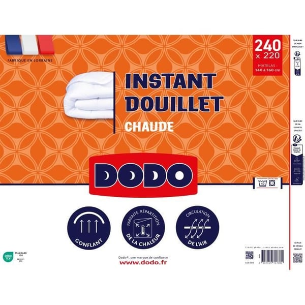 DODO - Lämmin peitto - Viihtyisä hetki - 220 x 240 cm - 2 hengelle
