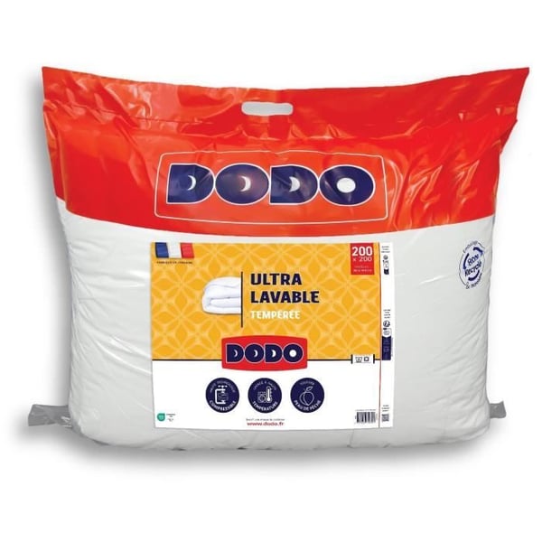 DODO - Lämpötilaa kestävä peitto 300 g/m² - ULTRAPESU - 200 x 200 cm - Valkoinen DODO - Lämpötilaa kestävä peitto 300 g/m² - ULTRAPESU - 200 x 200 cm - Valkoinen