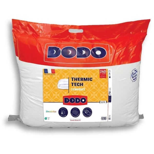 DODO - 250 g/m² lämpöä lämmittävä peitto - THERMIC TECH - 220 x 240 cm - Valkoinen
