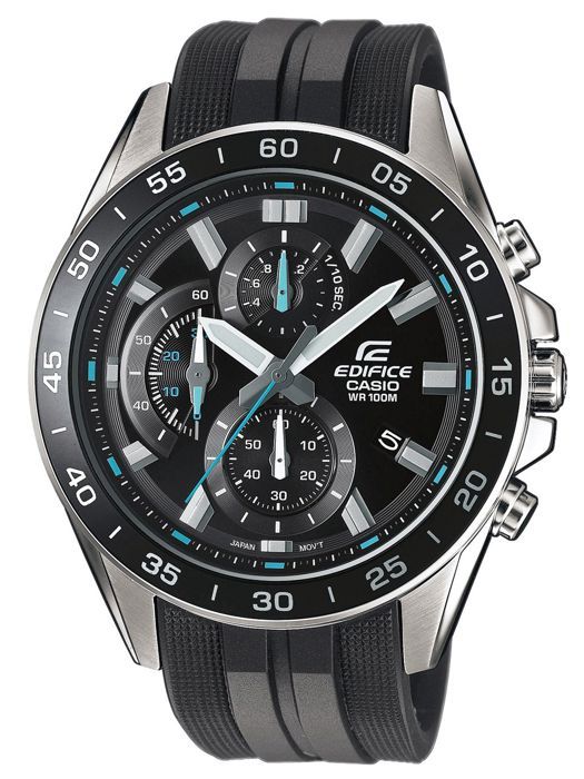 Hartsklocka - EDIFICE - CASIO - Svart - Kvarts - Mineralglas - Herr