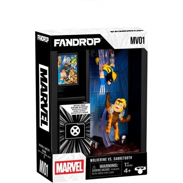 Figur - FANDROP x STAR WARS - Wolverine vs Sabretooth - Vitrineskab med kultscene + miniplakat - 18 cm Figur - FANDROP x STAR WARS - Wolverine vs Sabretooth - Vitrineskab med kultscene + miniplakat - 18 cm